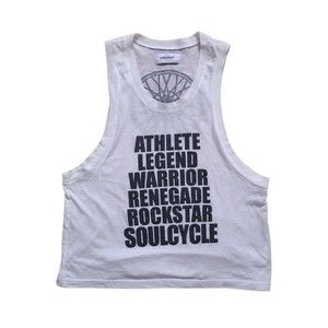 SoulCycle Lightweight Sleeveless Tank Top Size Small Black Letters